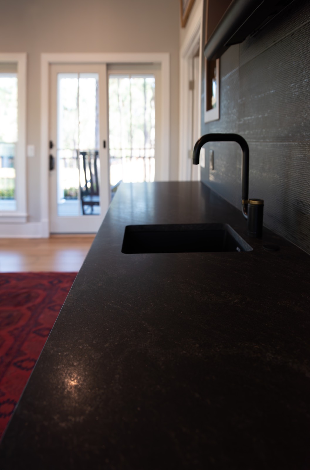 Granite countertop detail
