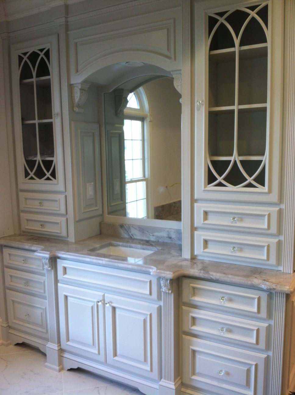 Bathroom cream granite project