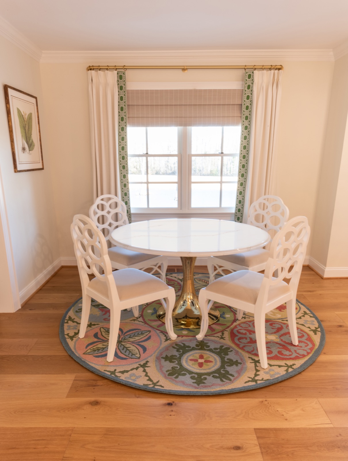 Custom tabletop in Calacatta Gold quartz