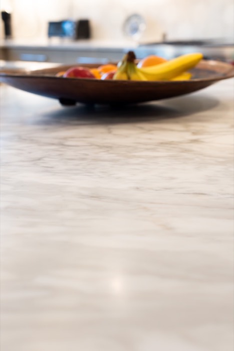 Calacatta marble kitchen island countertop in Fayetteville NC